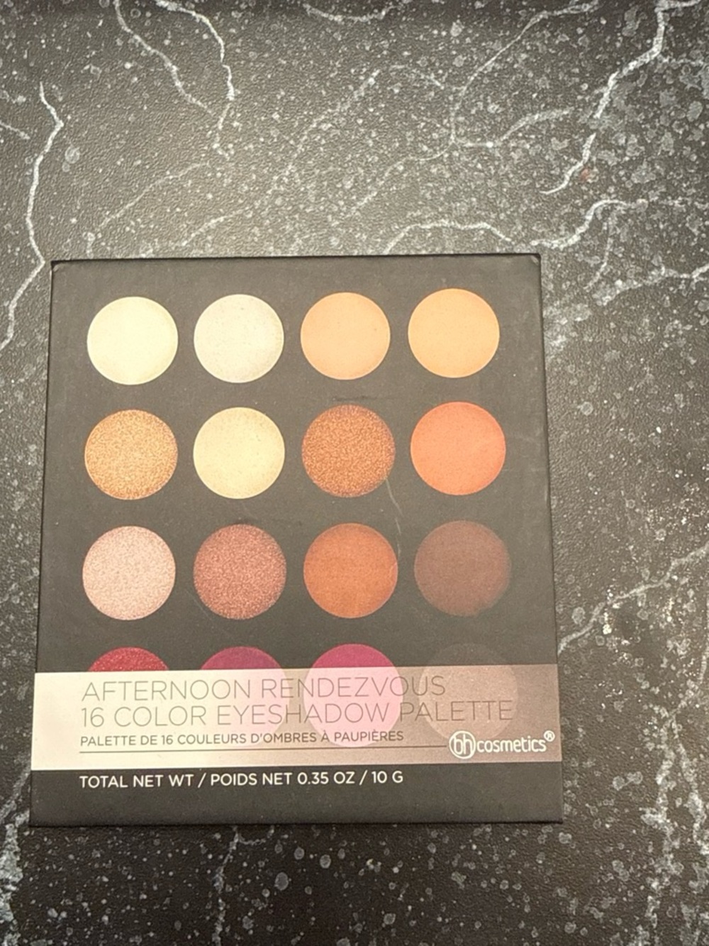bh cosmetics Afternoon Rendezvous 16-Color Eyeshadow Palette - Warm Neutrals